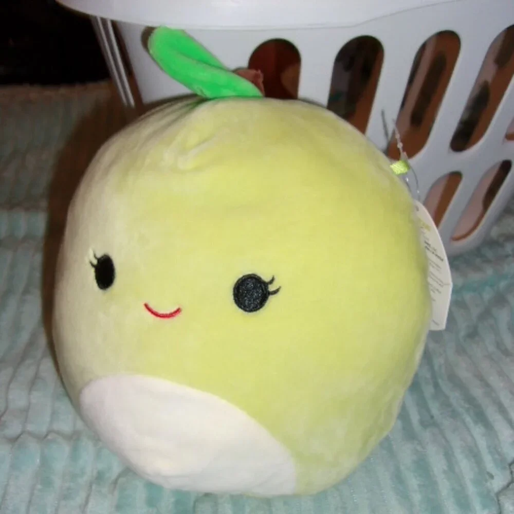 New Squishmallow Ashley Green Apple Fruit Plush Toy